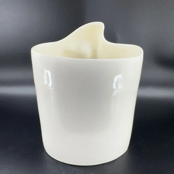 Sara Lund Face Vase Mother and Child Hand Made Stoneware Pottery Artist Signed
